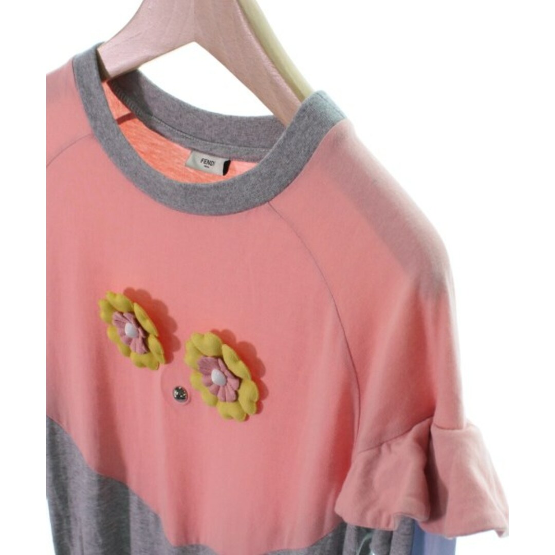 FENDI - FENDI ワンピース(その他) 12A(160cm位) グレーxピンク