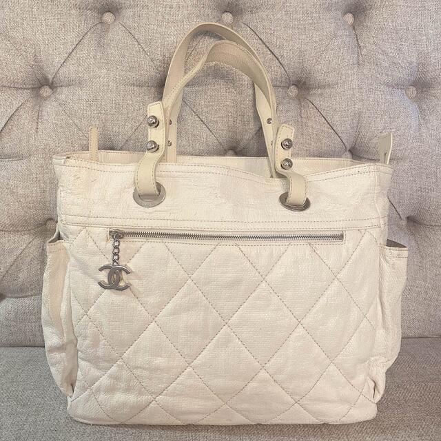 [美品] CHANEL パリビアリッツGM トートバッグ