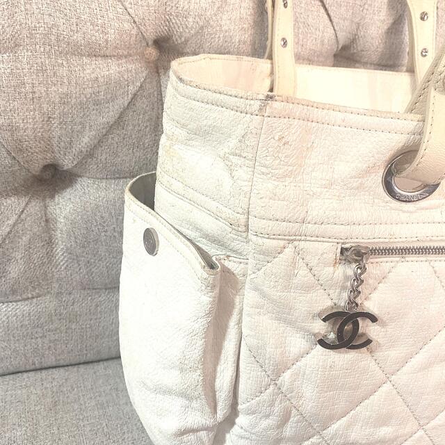 CHANEL - 【CHANEL】パリビアリッツGM トートバッグ ホワイトの通販 by