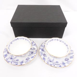 ノリタケ(Noritake)のNORITAKE ノリタケ　ティーカップ＆ソーサー　ブルーソレティーノ(食器)