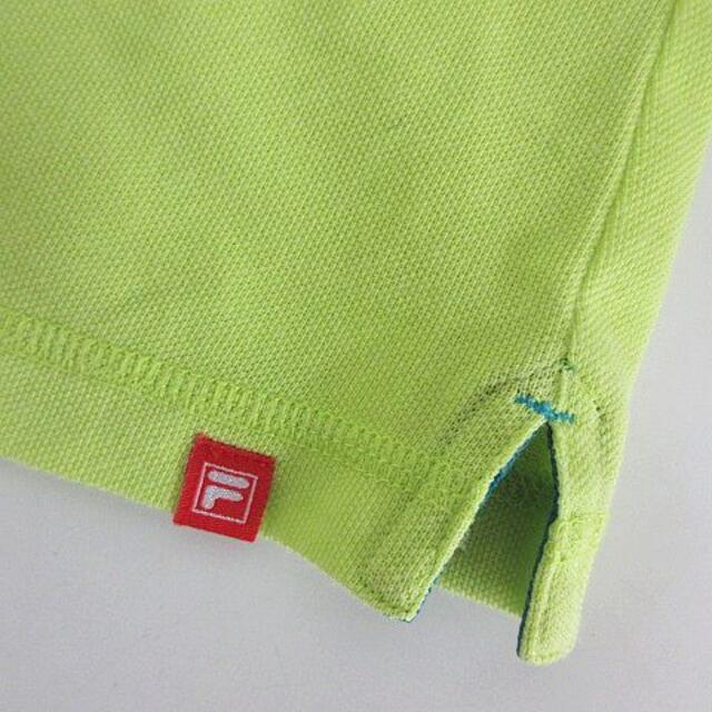 FILA(フィラ)のフィラ FILA GOLF ポロシャツ 半袖 ロゴ 刺繍 LL イエロー スポーツ/アウトドアのゴルフ(ウエア)の商品写真