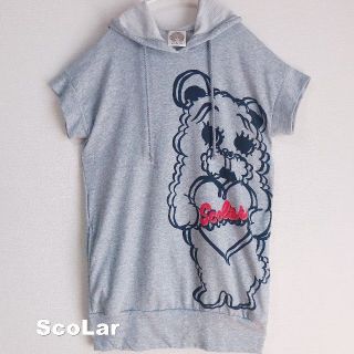 スカラー(ScoLar)の【ScoLar】スカラー ビックラブベアー スカラーロゴ 半袖パーカー(パーカー)