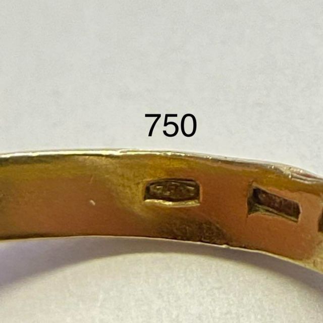 K18　スリーカラーゴールド　3連リング　サイズ12号　トリニティ　7.2g レディースのアクセサリー(リング(指輪))の商品写真