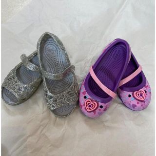 クロックス(crocs)のクロックス　キッズ　子供　サンダル　バレエシューズ　15.5cm 16.5cm(サンダル)