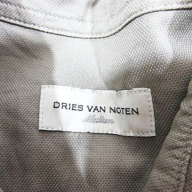 DRIES VAN NOTEN(ドリスヴァンノッテン)のドリスヴァンノッテン オーバーサイズ シャツ カットソー 五部袖 M グレージュ メンズのトップス(シャツ)の商品写真