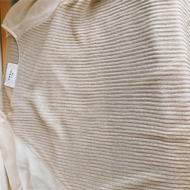 アメリヴィンテージ✨ VOLUME SLEEVE SHEER KNIT TOP