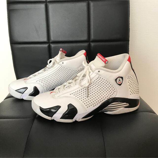 SUPREME × NIKE AIR JORDAN 14WHITE/RED