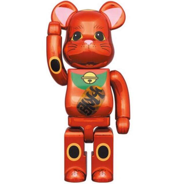 MEDICOM TOY(メディコムトイ)の【2体セット】BE@RBRICK 招き猫 梅金メッキ 発光 400％ エンタメ/ホビーのフィギュア(その他)の商品写真