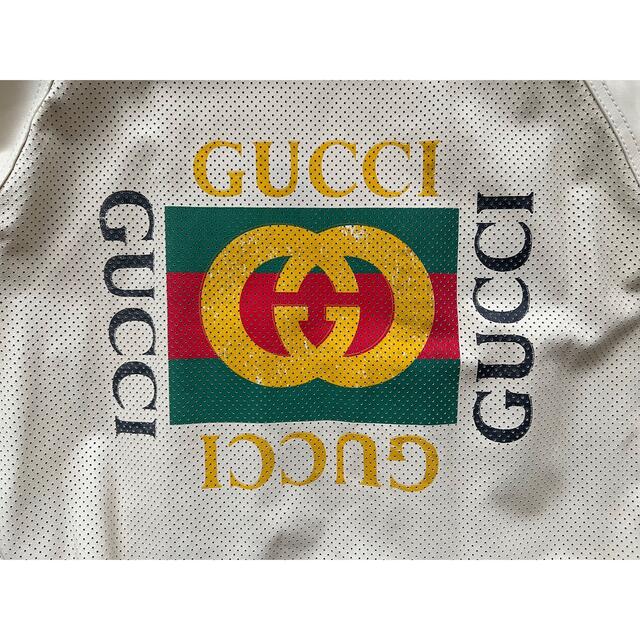 Gucci(グッチ)の★美品・46★GUCCI レザージャケット レザー ジャケット グッチ ホワイト メンズのジャケット/アウター(レザージャケット)の商品写真
