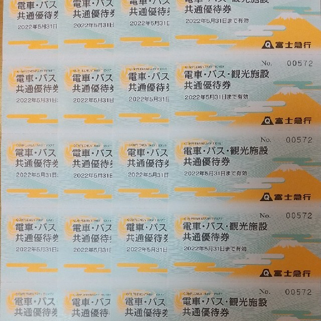 富士急ハイランド フリーパス4名分<富士急行株主優待> 【おトク】 8960