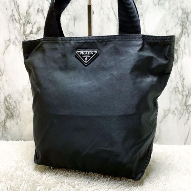 PRADA - プラダ ナイロン トート ハンド バッグ 三角 プレート ロゴ
