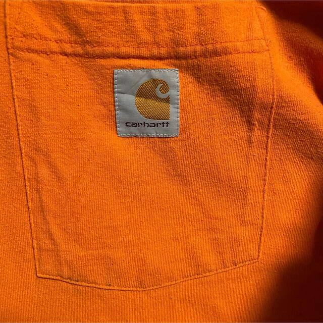 carhartt(カーハート)の90s 古着 カーハート 2XL ロゴタグ ポケット ビッグシルエット ゆるだぼ メンズのトップス(Tシャツ/カットソー(半袖/袖なし))の商品写真