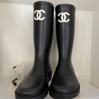 シャネル(CHANEL)の新品  激レア‼️CHANEL レインブーツ37(レインブーツ/長靴)