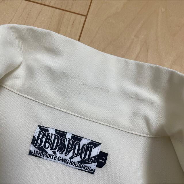 BUDSPOOL CLASSIC LOGO シャツ ホワイト L