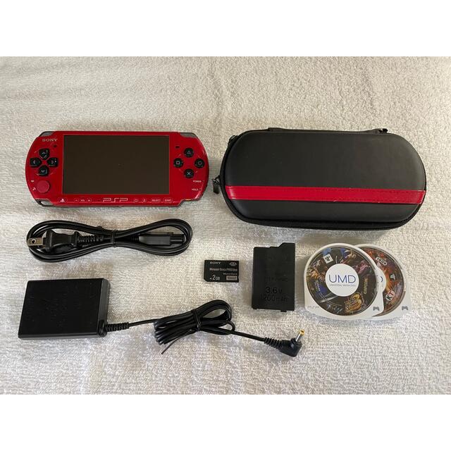 良品 PSP-3000(PSPJ-30026) バリューパック レッド/ブラック - 携帯用 ...