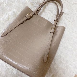 ザラ(ZARA)のZARA 購入品　パイソン柄　ハンドバッグ(ハンドバッグ)