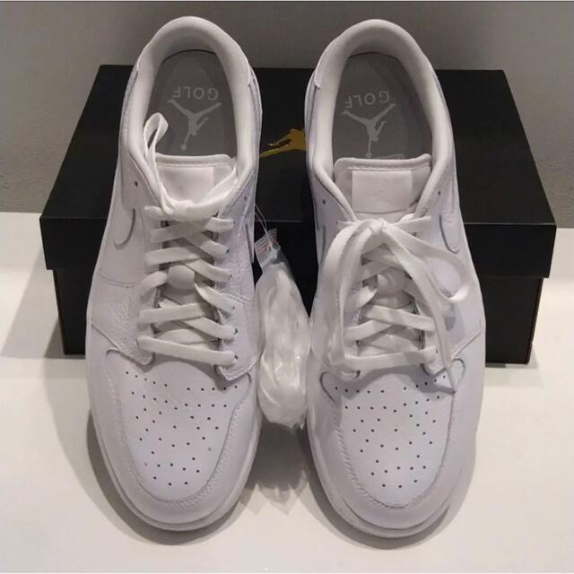 Nike Air Jordan 1 Golf Triple White 27cm 1