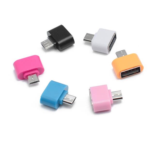 変換アダプタ OTG USB to micro USB  ピンク 208 スマホ/家電/カメラのスマートフォン/携帯電話(その他)の商品写真