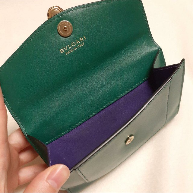 【BVLGARI】セルペンティ　蛇　長財布　フォーエバー　ブルガリ スネーク　緑