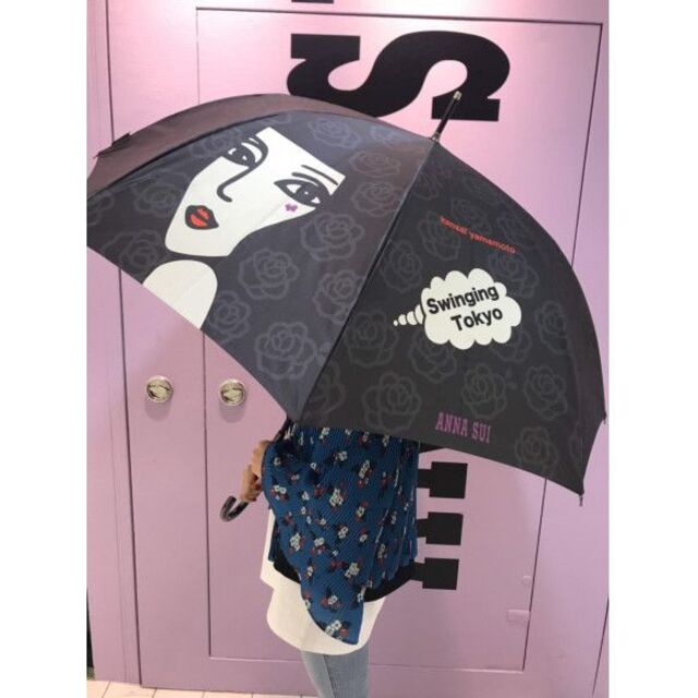 新品【アナスイ】長傘 雨傘 KANSAI × ANNA SUIコラボレーション黒-