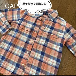 ギャップ(GAP)のGAP 厚手 チェックシャツ 長袖シャツ 130(Tシャツ/カットソー)