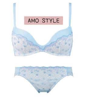 アモスタイル(AMO'S STYLE)のアモスタイル🌼ノンワイヤーブラ+ショーツセット(ブラ&ショーツセット)