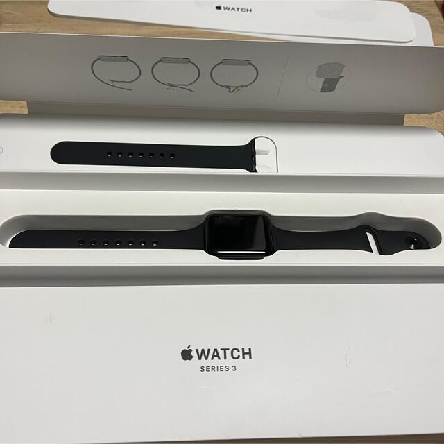 Apple watch series 3 GPS 38mm スペースグレー-