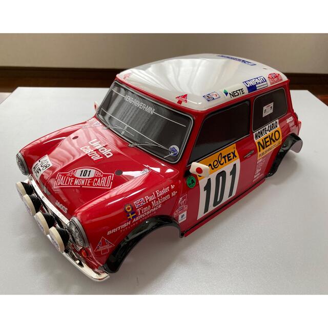 タミヤ1/10RC ミニクーパーモンテカルロ完成スペアボディの通販 タミヤ1/10RC ミニクーパーモンテカルロ完成スペアボディの通販