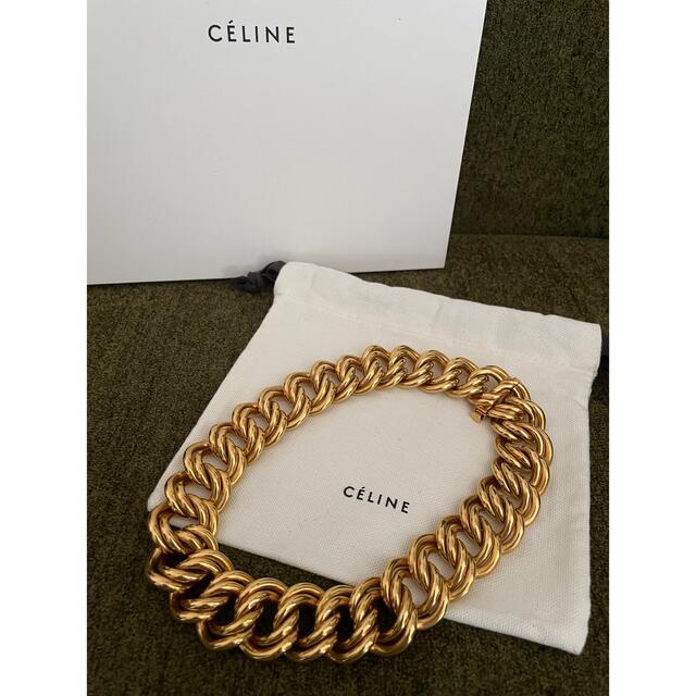 希少 新品 CELINE フィービー 2018 SUMMER ゴールドネックレス