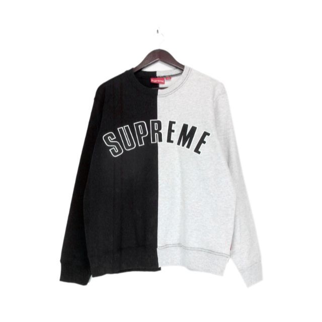 シュプリームSupreme■18AW Split Crewneckスウェット