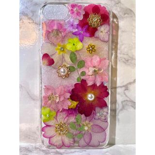 全機種対応 iPhoneケース スマホケース 押し花ケース 花 Android(スマホケース)