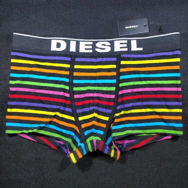 DIESEL(ディーゼル)のボクサーパンツ ディーゼル ストレッチコットン 綿95% M 2枚 メンズのアンダーウェア(ボクサーパンツ)の商品写真