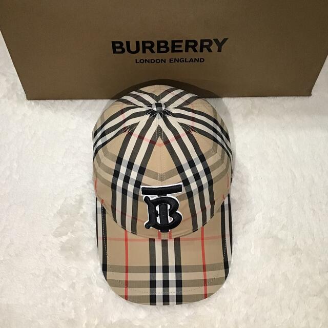 BURBERRY(バーバリー)のBURBERRY モノグラムモチーフチェックコットンベースボールキャップ メンズの帽子(キャップ)の商品写真