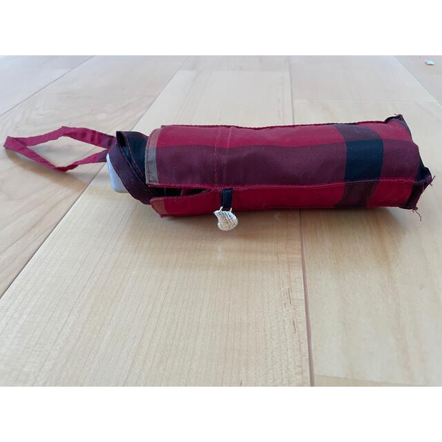 BURBERRY(バーバリー)のBurberry 折り畳み傘　赤　チェック レディースのファッション小物(傘)の商品写真