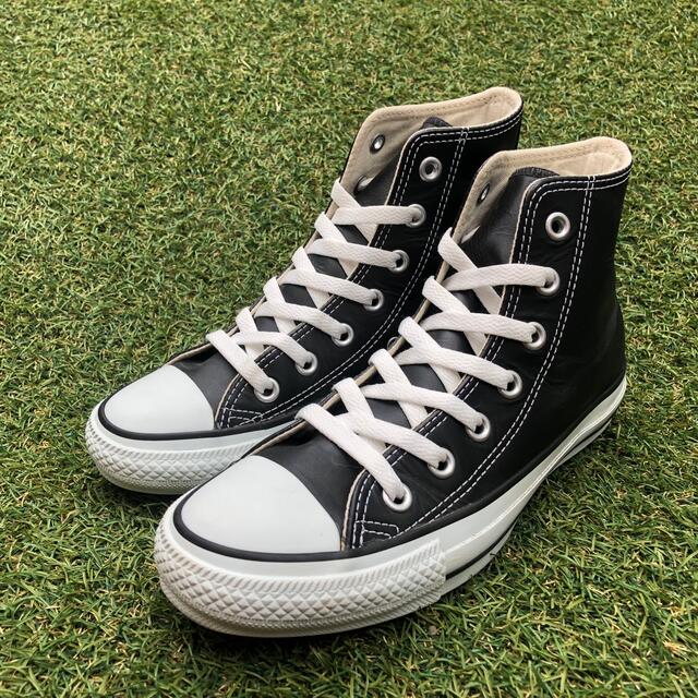 美品23 converse レザー オールスター HI HW19