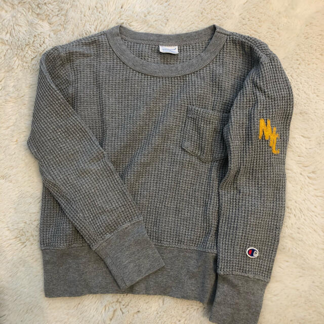 Champion(チャンピオン)のChampion☆ワッフルカットソー キッズ/ベビー/マタニティのキッズ服女の子用(90cm~)(Tシャツ/カットソー)の商品写真