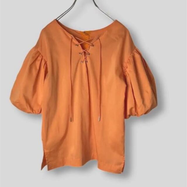 エレンディーク　オレンジ　プルオーバー　 レディースのトップス(シャツ/ブラウス(半袖/袖なし))の商品写真