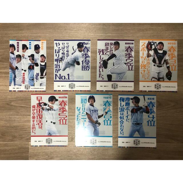 六大学野球　クリアファイル スポーツ/アウトドアの野球(応援グッズ)の商品写真