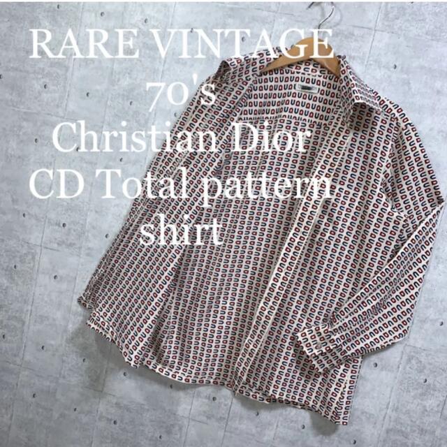 70's Christian Dior CD pattern shirt