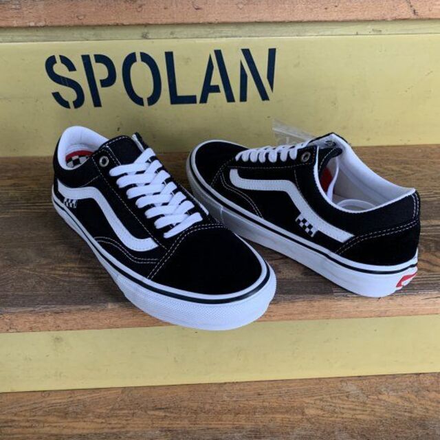 VANS バンズ スケシュー【SKATE OLD SKOOL】黒/白 26cm