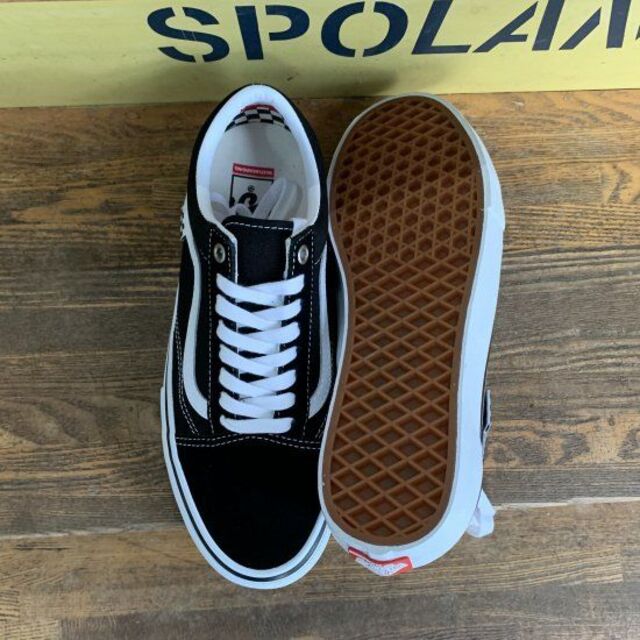 VANS バンズ スケシュー【SKATE OLD SKOOL】黒/白 27cm