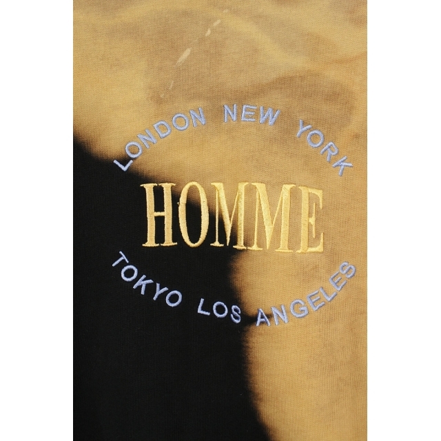 バレンシアガ ブリーチ加工HOMME刺繍オーバーサイズスウェット S