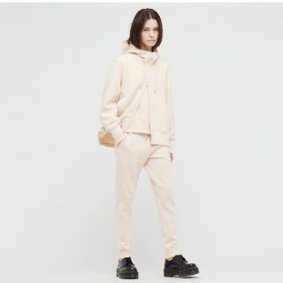 ユニクロ(UNIQLO)のしふぉん様　新品!　＋J　ドライスウェット　セットアップ　ナチュラル　XL(トレーナー/スウェット)