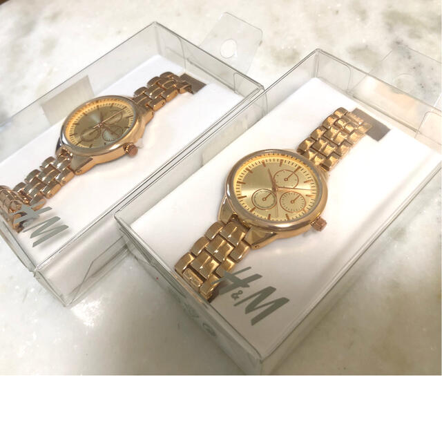 H&M(エイチアンドエム)の【新品】H&M WRIST WATCH 2SET レディースのファッション小物(腕時計)の商品写真