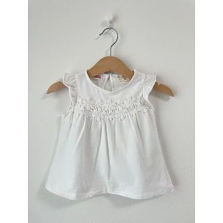 ザラキッズ(ZARA KIDS)の【本日削除します】zara baby girl ノースリーブトップス　80サイズ(シャツ/カットソー)