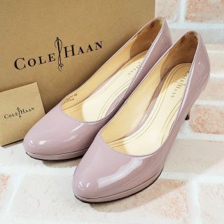 コールハーン(Cole Haan)のコールハーン ☆ エナメルレザー パンプス 6B ピンク系(ハイヒール/パンプス)