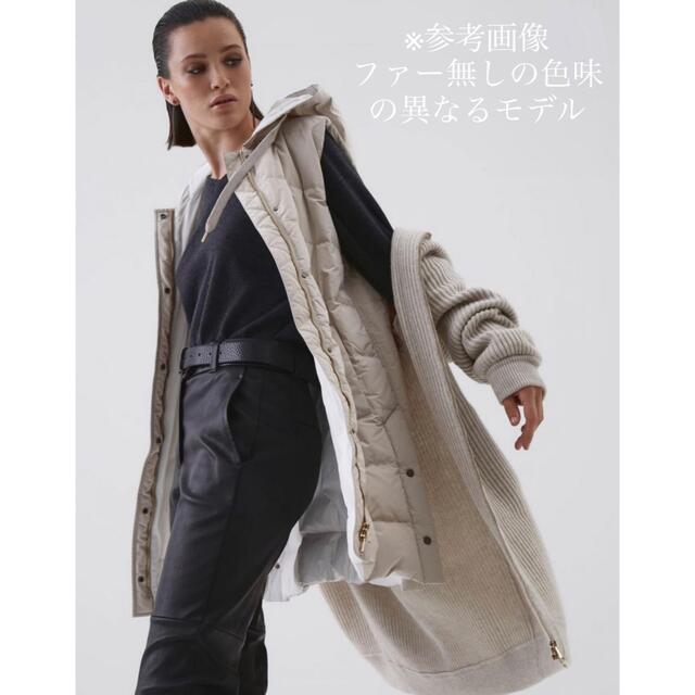 BRUNELLO CUCINELLI(ブルネロクチネリ)のF91★美品★フォックスファーつき極上ロングダウンベスト ブルネロクチネリ レディースのジャケット/アウター(ダウンベスト)の商品写真