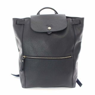 ロンシャン(LONGCHAMP)のロンシャン ル フローネ リュックサック デイパック レザー 紺 ネイビー(リュック/バックパック)