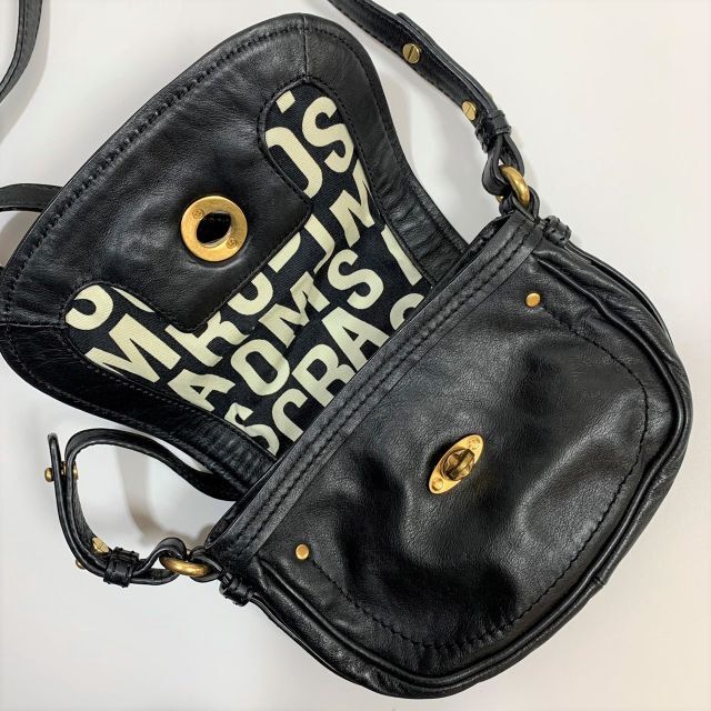 マークバイマークジェイコブス 本革 ミニショルダーバッグ ブラック 金具 限定特価 マークジェイコブズ MARCJACOBS ショルダーバッグ ブラック ショルダーバッグ