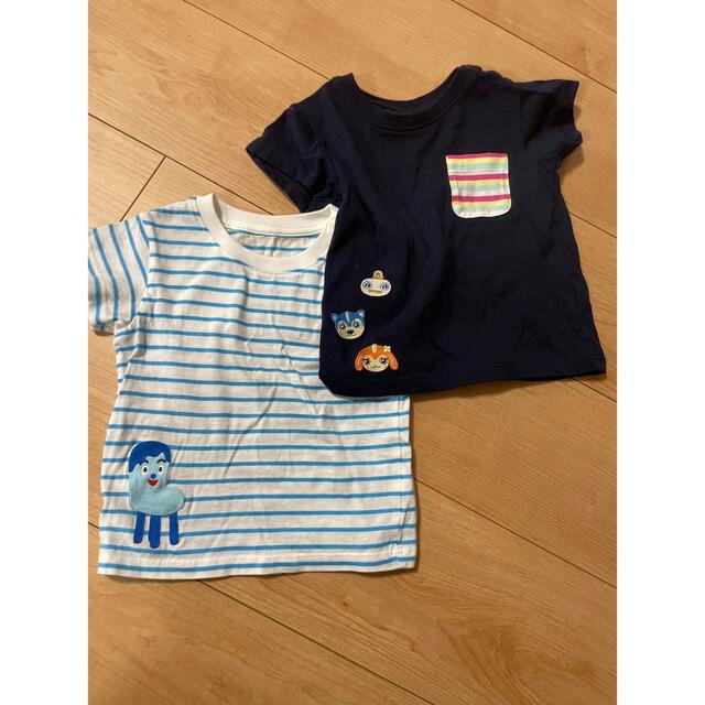 UNIQLOTシャツ　2枚 キッズ/ベビー/マタニティのベビー服(~85cm)(Ｔシャツ)の商品写真